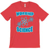 science worship funny geek atheist anti religion T-Shirt