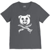 pig bacon cross bones pirate V-Neck Tee