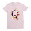 American Flag Q Ladies Fitted T-Shirt