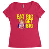 eat big get big Women's Triblend Scoop T-shirt