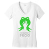 the green frog Women's V-Neck T-Shirt