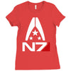 mass effect  alliance n7 logo Ladies Fitted T-Shirt