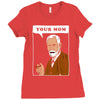 your mom freud Ladies Fitted T-Shirt