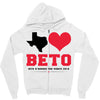 Texas Loves Beto Zipper Hoodie