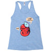 virus loves you this much Racerback Tank