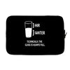 technically the glass is always full Laptop sleeve