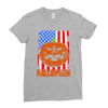 halloween american flag halloween american flag Ladies Fitted T-Shirt