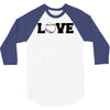 love baseball 3/4 Sleeve Shirt