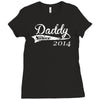 daddy since Ladies Fitted T-Shirt