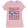 my mom is in heaven forever Ladies Fitted T-Shirt