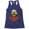watermelon skull Racerback Tank