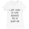 brains and stuff girls Ladies Fitted T-Shirt