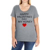 happy valentine day honey Ladies Curvy T-Shirt