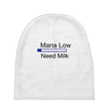 gaming mana low need milk Baby Beanies