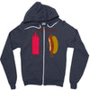 what up dog ketchup hot dog Zipper Hoodie