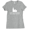 i can't go to church i'm allergic to nuts Ladies Fitted T-Shirt
