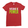 veggie power! Ladies Fitted T-Shirt