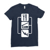 v2 eat sleep scuba dive Ladies Fitted T-Shirt