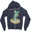 elizabethan dilophosaurus Zipper Hoodie