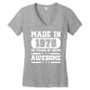 made in 1978 40 years of being awesome Women's V-Neck T-Shirt