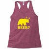 beer t shirt bear plus deer funny tee drinking college humor party shi Racerback Tank