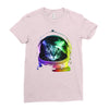 astronaut space cat Ladies Fitted T-Shirt