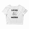 send noods Crop Top