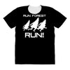 run forest run white color All Over Women's T-shirt
