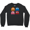 cool retro 80s pacman ghosts video games Crewneck Sweatshirt