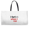 funny i fartlek Weekender Totes