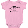 Brontosaurus Dinosaur shirt Inspired by Dustin from Stranger Things Baby Onesie