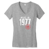 Made In 1977 All Original Parts Women's V-Neck T-Shirt