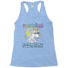 unicorns are born in february cute unicorn Racerback Tank