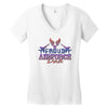 proud air force dad 2 Women's V-Neck T-Shirt