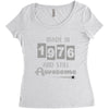 made in 1976 and still awesome Women's Triblend Scoop T-shirt