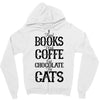 read books drink coffee eat chocolate pet cats Zipper Hoodie