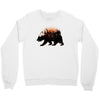 Bear Adventure With Roses Crewneck Sweatshirt