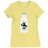 10. fight milk 002 Ladies Fitted T-Shirt