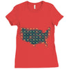 periodic table of the states Ladies Fitted T-Shirt