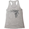 girl butterfly head Racerback Tank