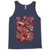 rood en wit Tank Top