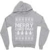 ugly merry christmas Zipper Hoodie