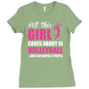 all this girl care about is volleyball Ladies Fitted T-Shirt