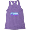 swim like a girl neon Racerback Tank