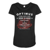 optimus trans Maternity Scoop Neck T-shirt