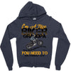 I'm A Nice Biker Grandpa So If I'm An Asshole To You You Need To Ask Y Zipper Hoodie
