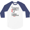I Wear Grey For My Grand Daughter (Brain Cancer Awareness) 3/4 Sleeve Shirt