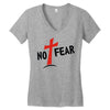 no fear Women's V-Neck T-Shirt