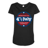 independence day Maternity Scoop Neck T-shirt