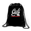 cali bear Drawstring Bags